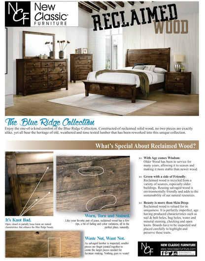 Blue Ridge Reclaimed Solid Wood King Bedroom Set