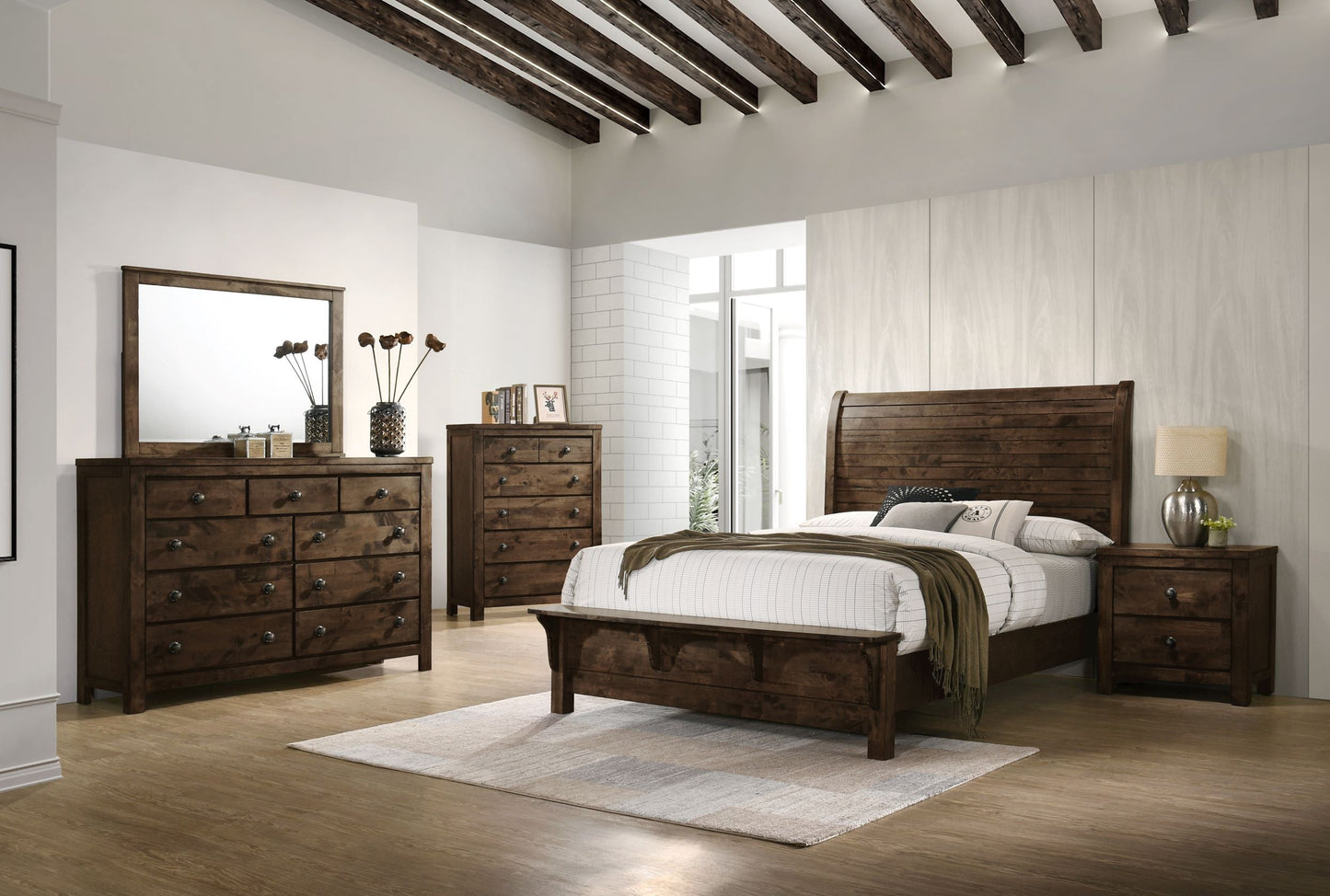 Blue Ridge Reclaimed Solid Wood King Bedroom Set