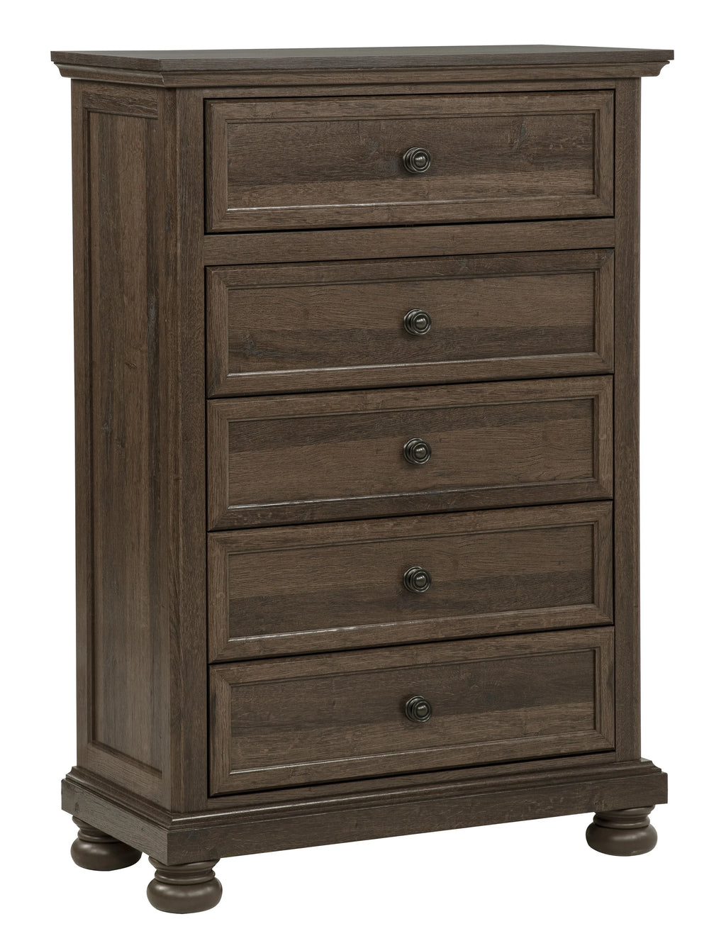 Claribelle Walnut Brown Sleigh Storage Queen Bedroom Set