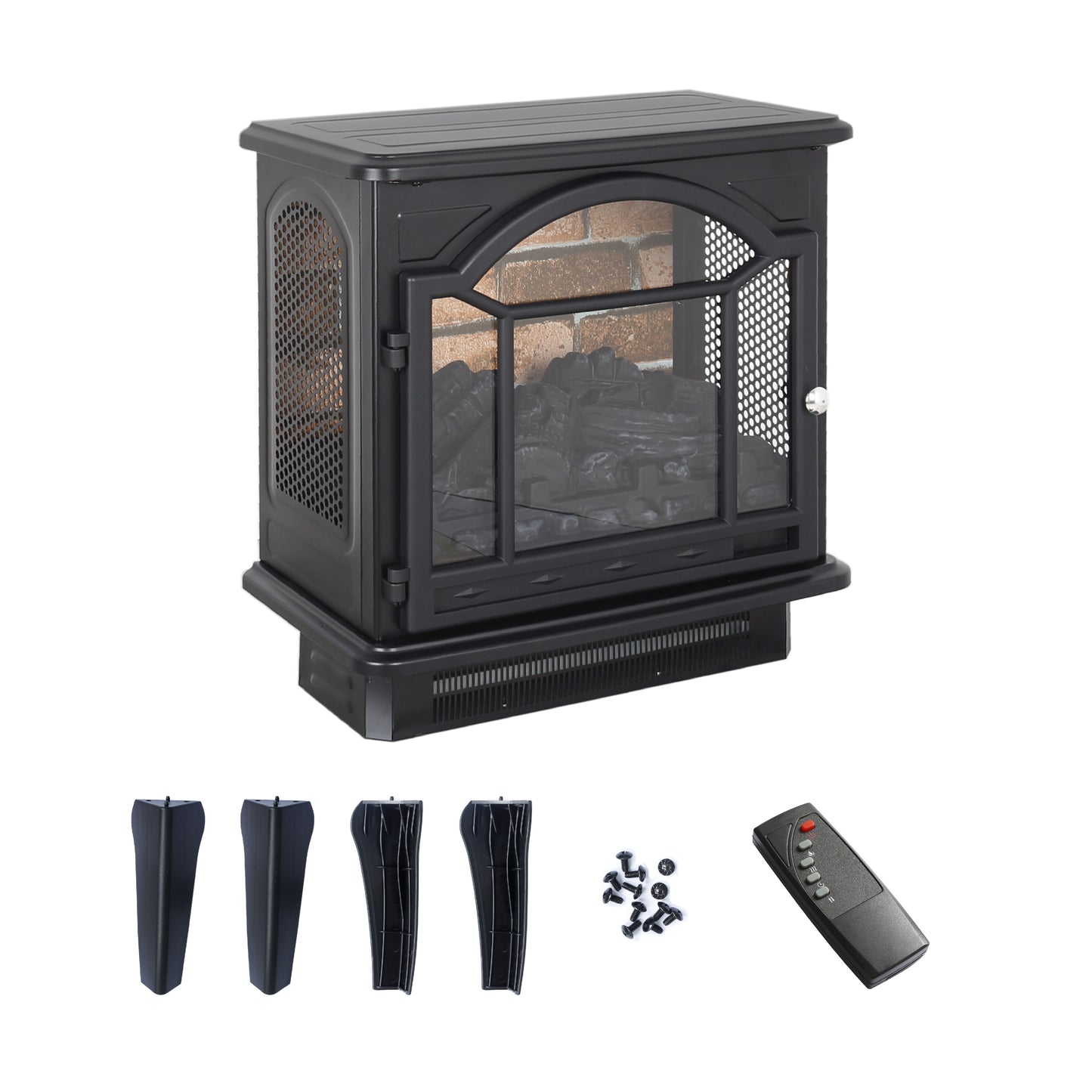 18 inch 3D  Flame Electric Infrared Quartz Fireplace Stove with remote control