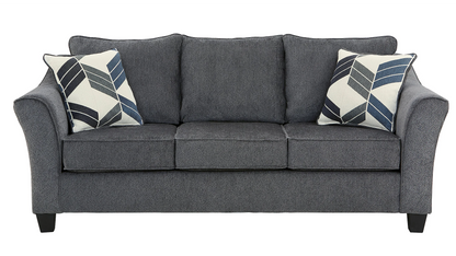 Charcoal Flair Arm Sofa and Loveseat