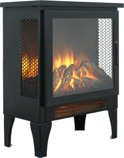 15 inch Freestanding Electric Fireplace Stove heater with 3D Flame effect