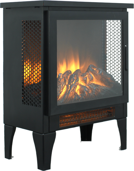 15 inch Freestanding Electric Fireplace Stove heater with 3D Flame effect