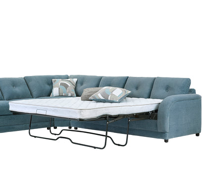 Aquamarine Large Wedge Sectional with Sleeper Option