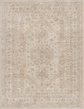Nicosia Vintage Tribal Medallion Beige Flat-Weave Rug: Rectangular / 7'7" x 9'10"