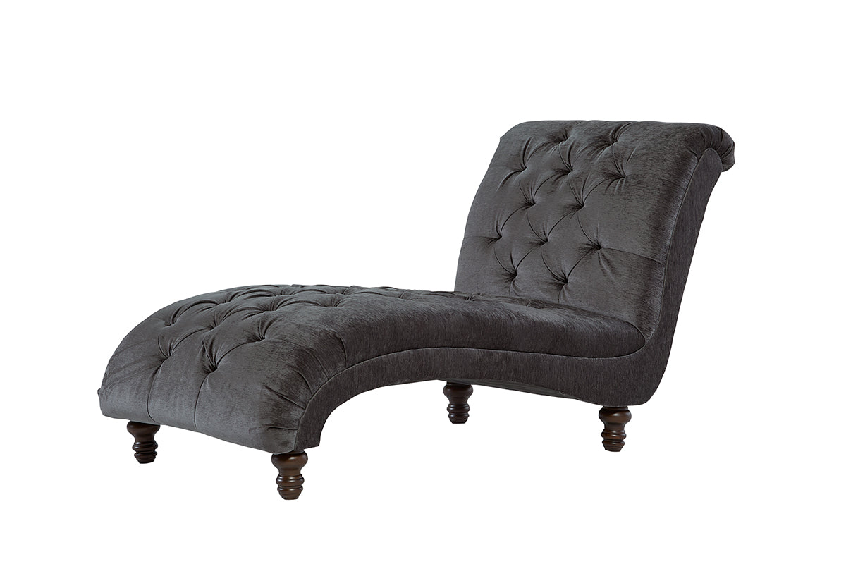 Lush Mink Tufted Lounging Chaise