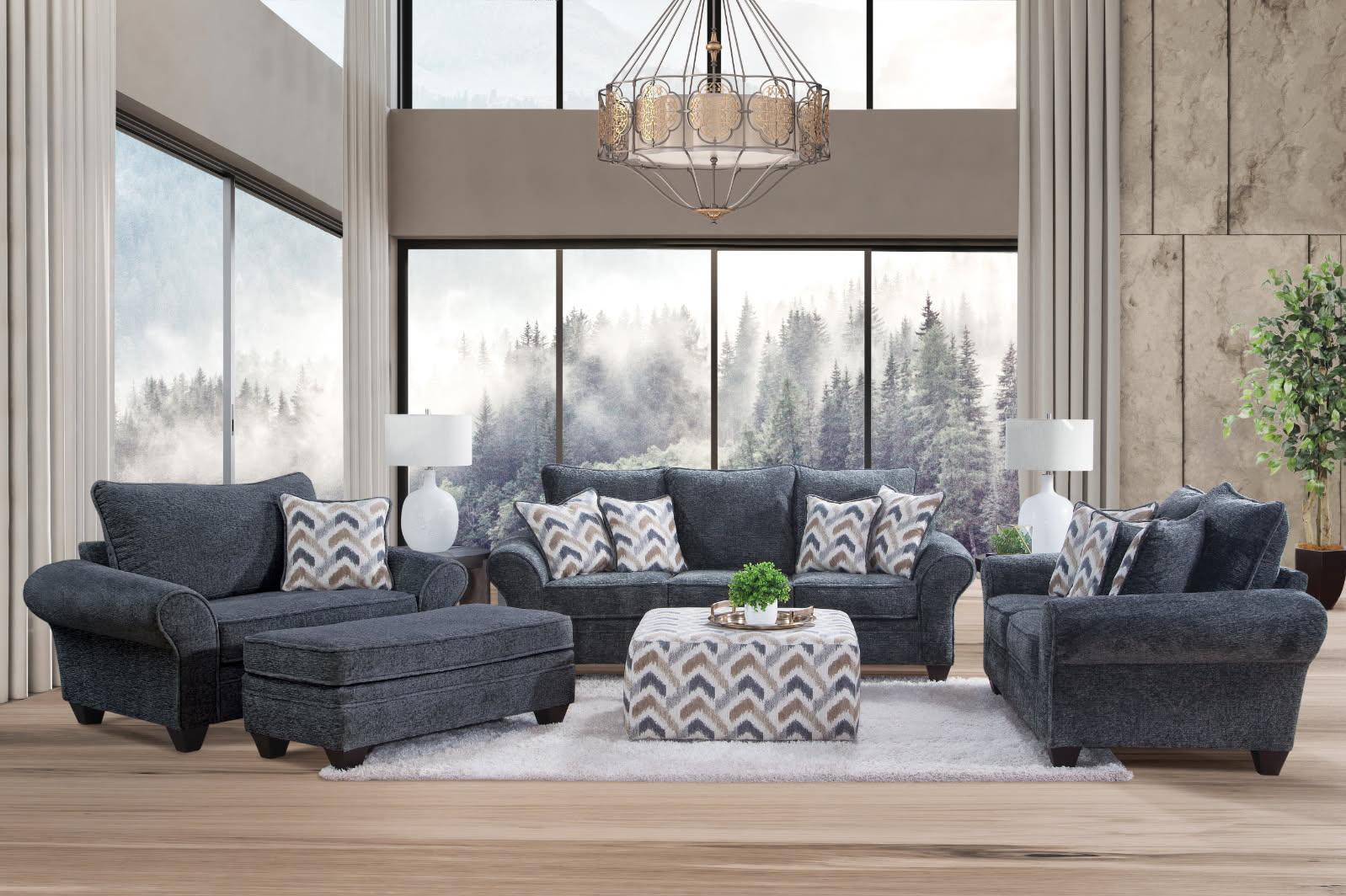 Arlington Charcoal Sofa and Oversize Chair