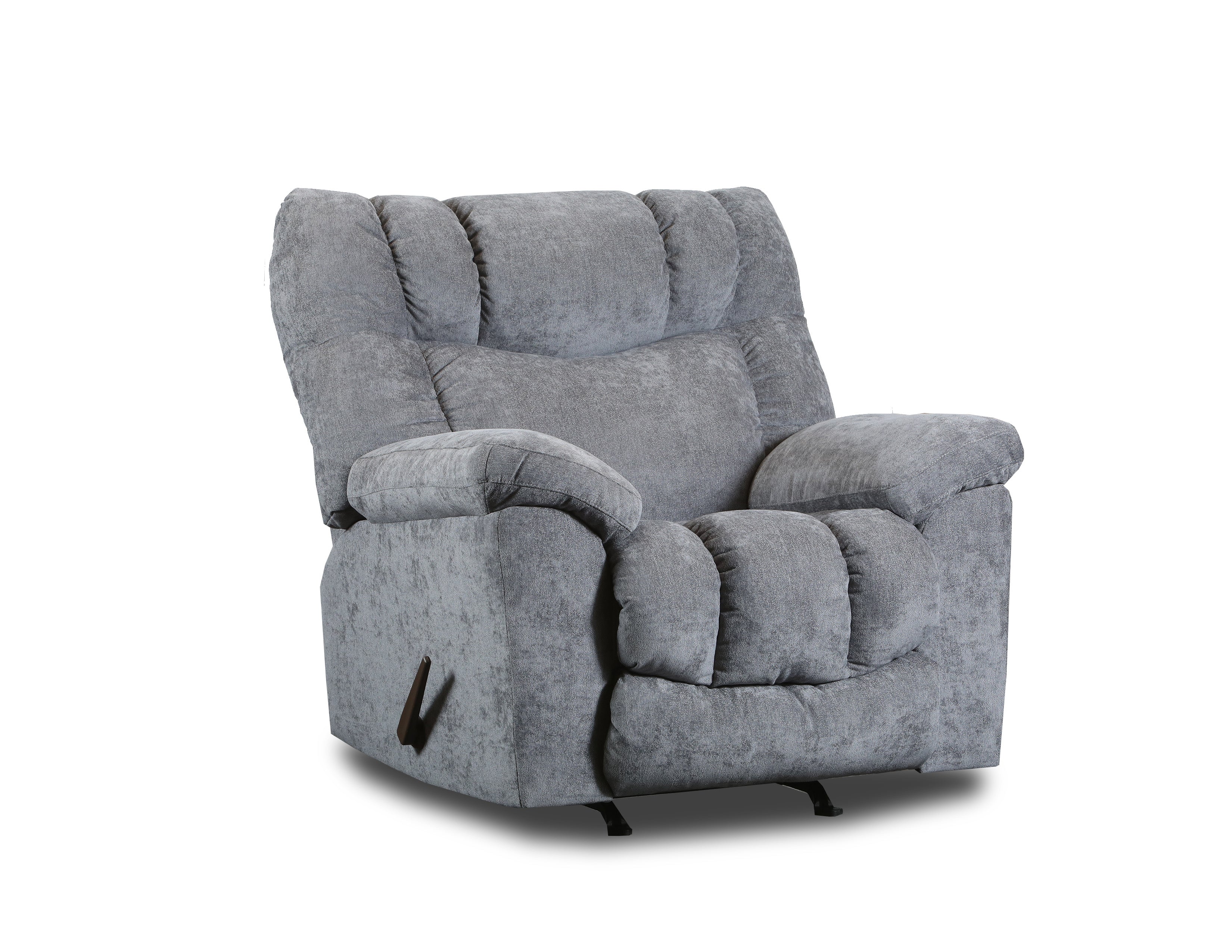 Southern Motion Clayton Charcoal Gray Rocking Recliner