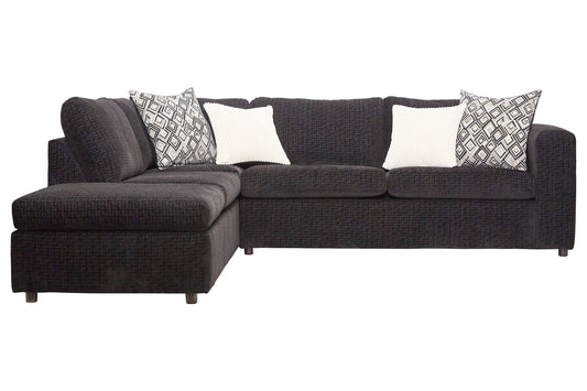 Ultimate Ebony and Ivory Chaise Sectional