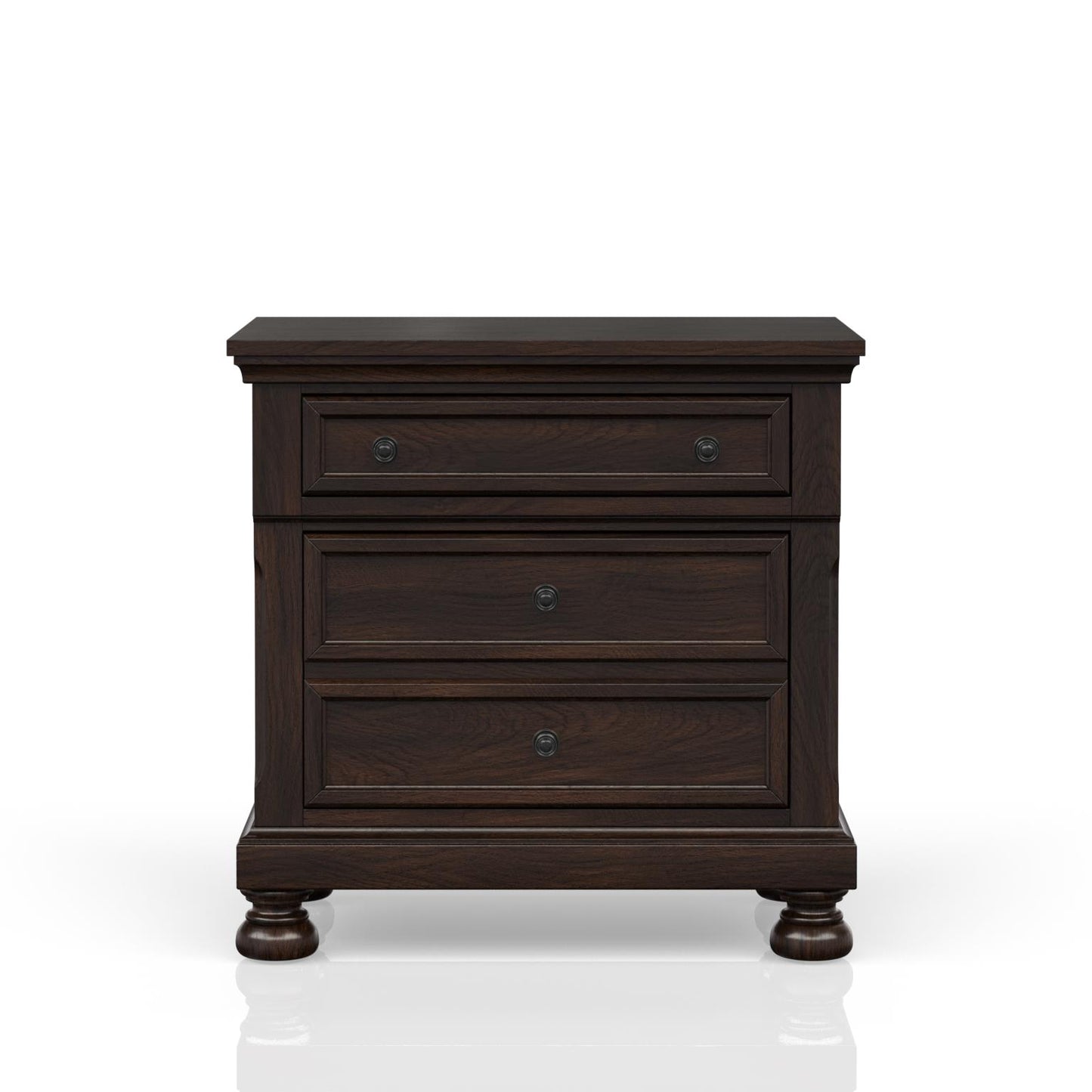 Prescott Cherry Storage Queen Sleigh Bedroom Set