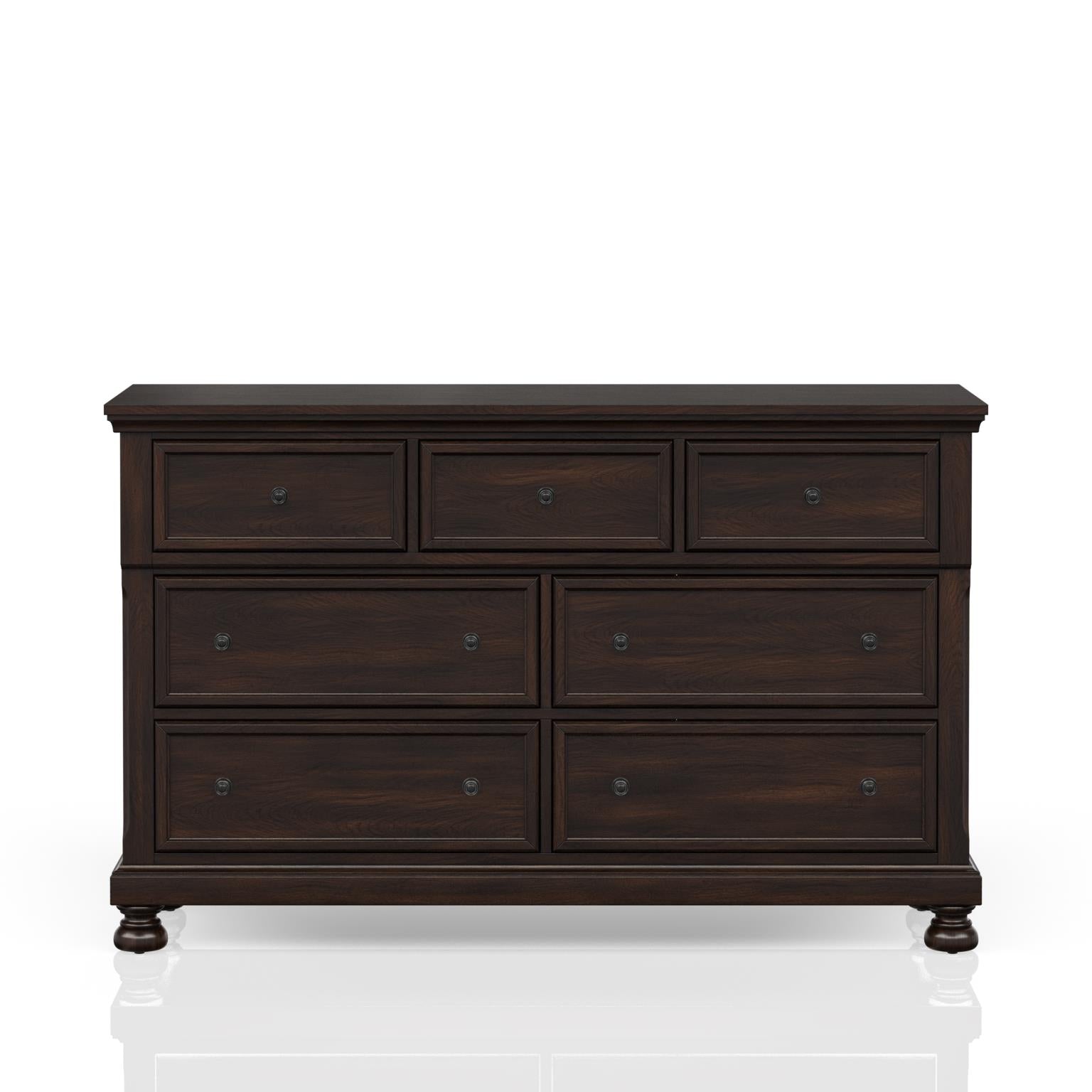 Prescott Cherry Storage Queen Sleigh Bedroom Set