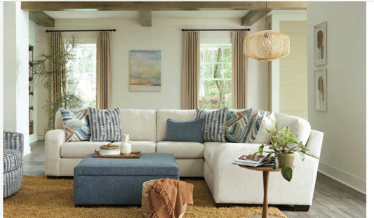 Comfy Cream Sectional - Closeout