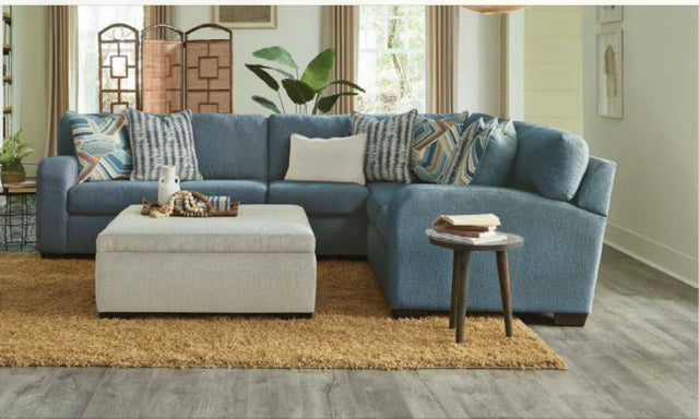 Ocean Wave Blue Sectional - Closeout