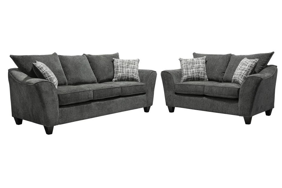 Captive Dusk Gray Sofa and Loveseat