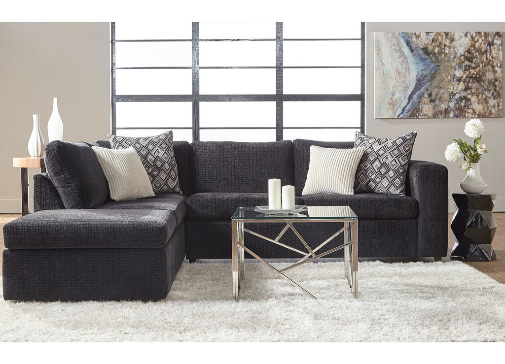 Ultimate Ebony and Ivory Chaise Sectional