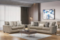 Alabaster Textured Fabric Sofa and Loveseat