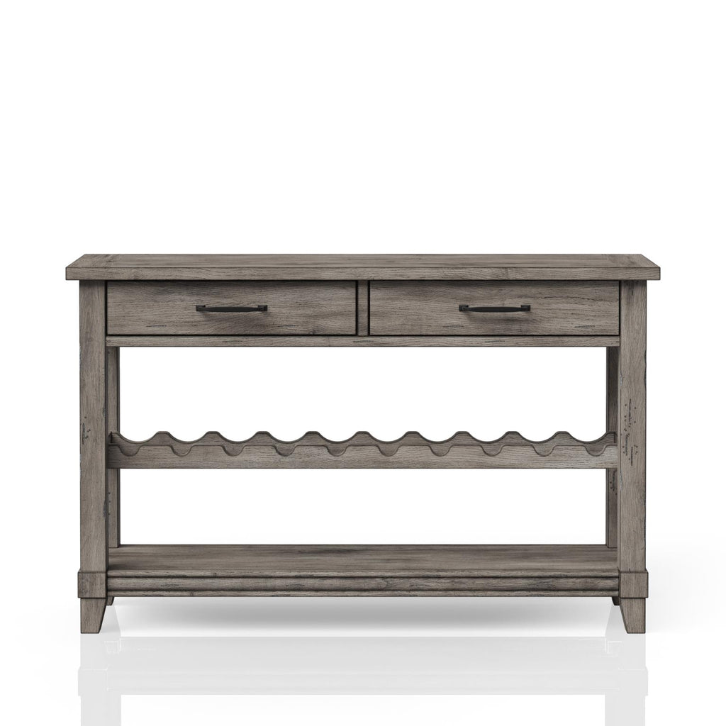 Rustic Gray Hallway Accent Table