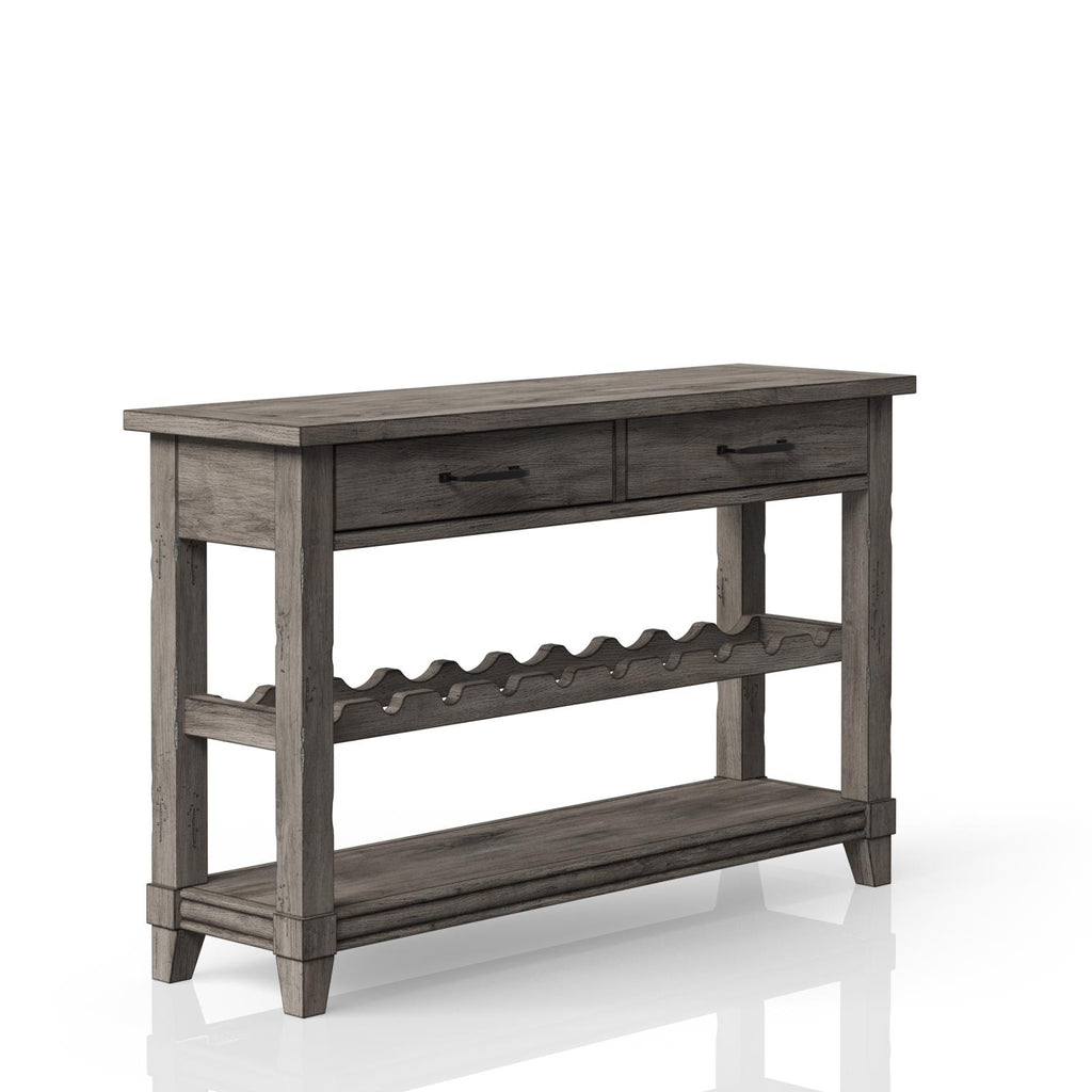 Rustic Gray Hallway Accent Table