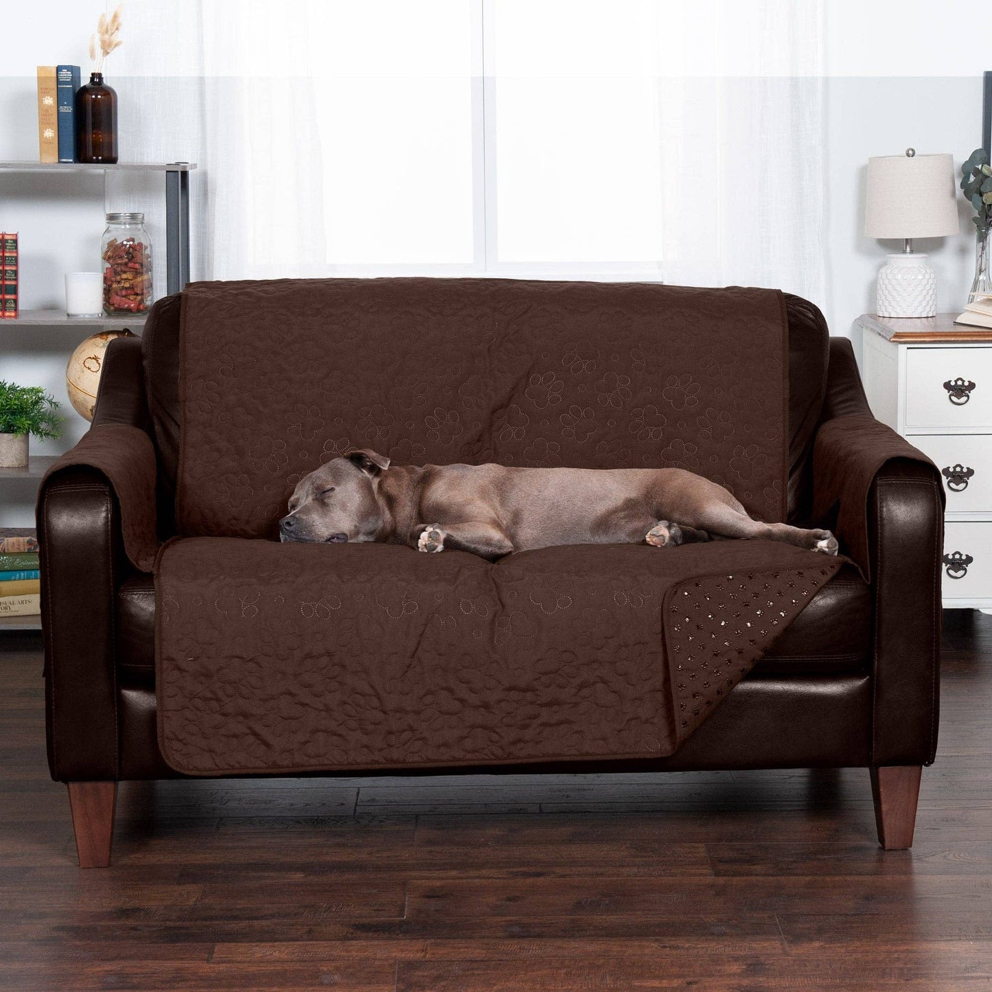 Non-Skid Back Waterproof Furniture Protector: Loveseat / Gray