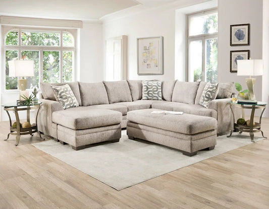 Bailey Cream Reversible Chaise Sectional