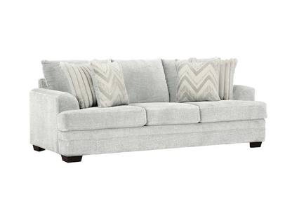 Pippa Light Gray Loose Pillow Sofa and Loveseat