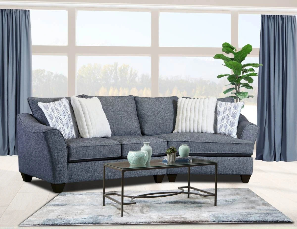 Peak Living Navy Cuddler Sofa