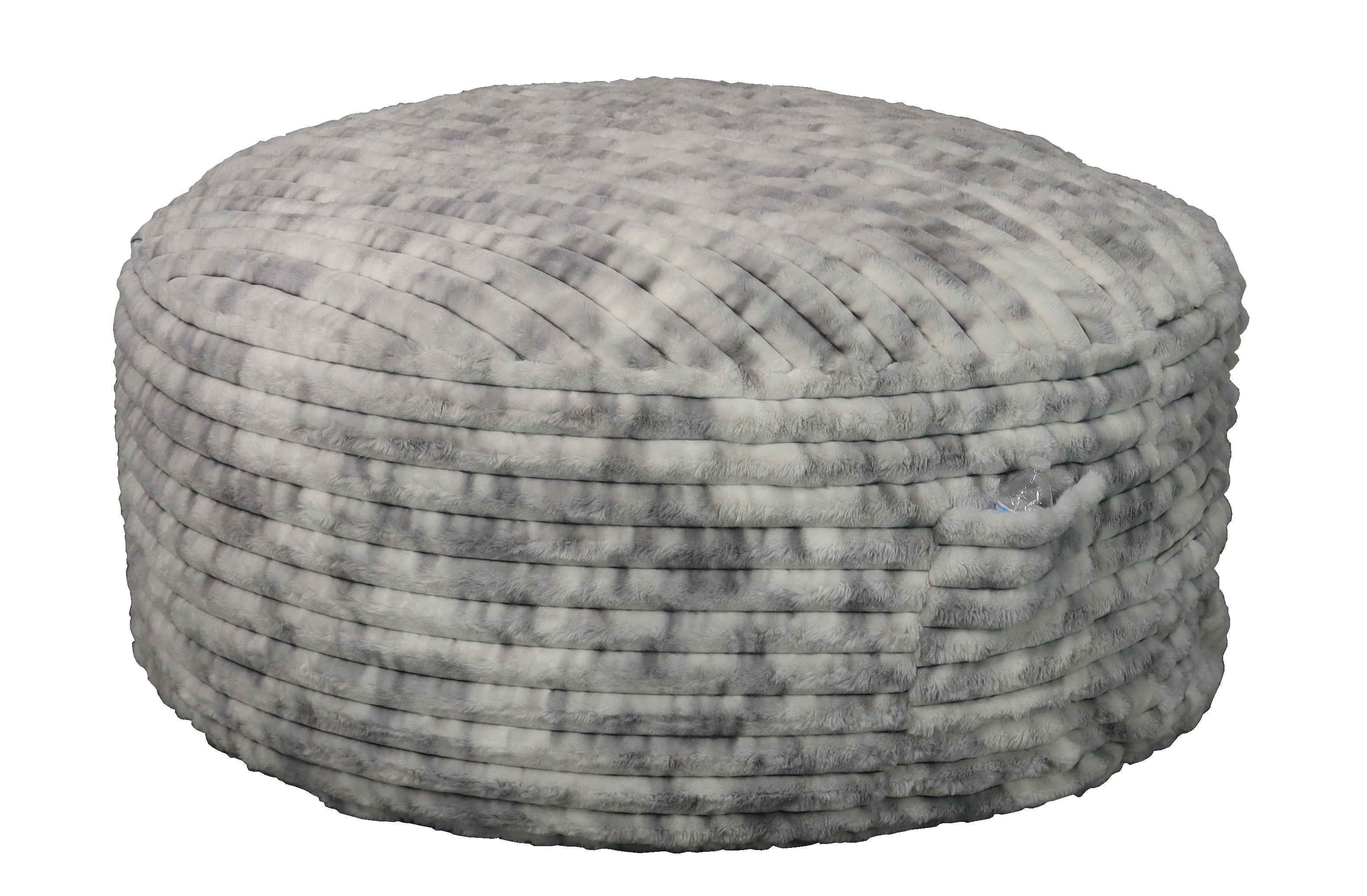 Extra Large 70" Round Gray Teddy Bear Bean Bag