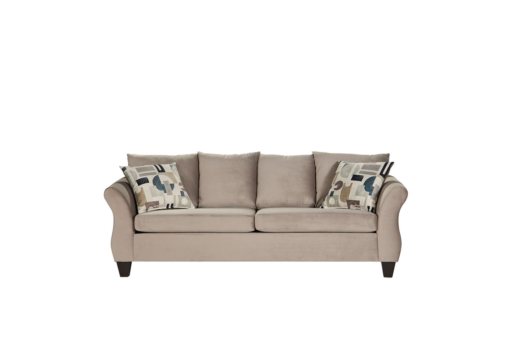Josie Platinum Sofa and Loveseat