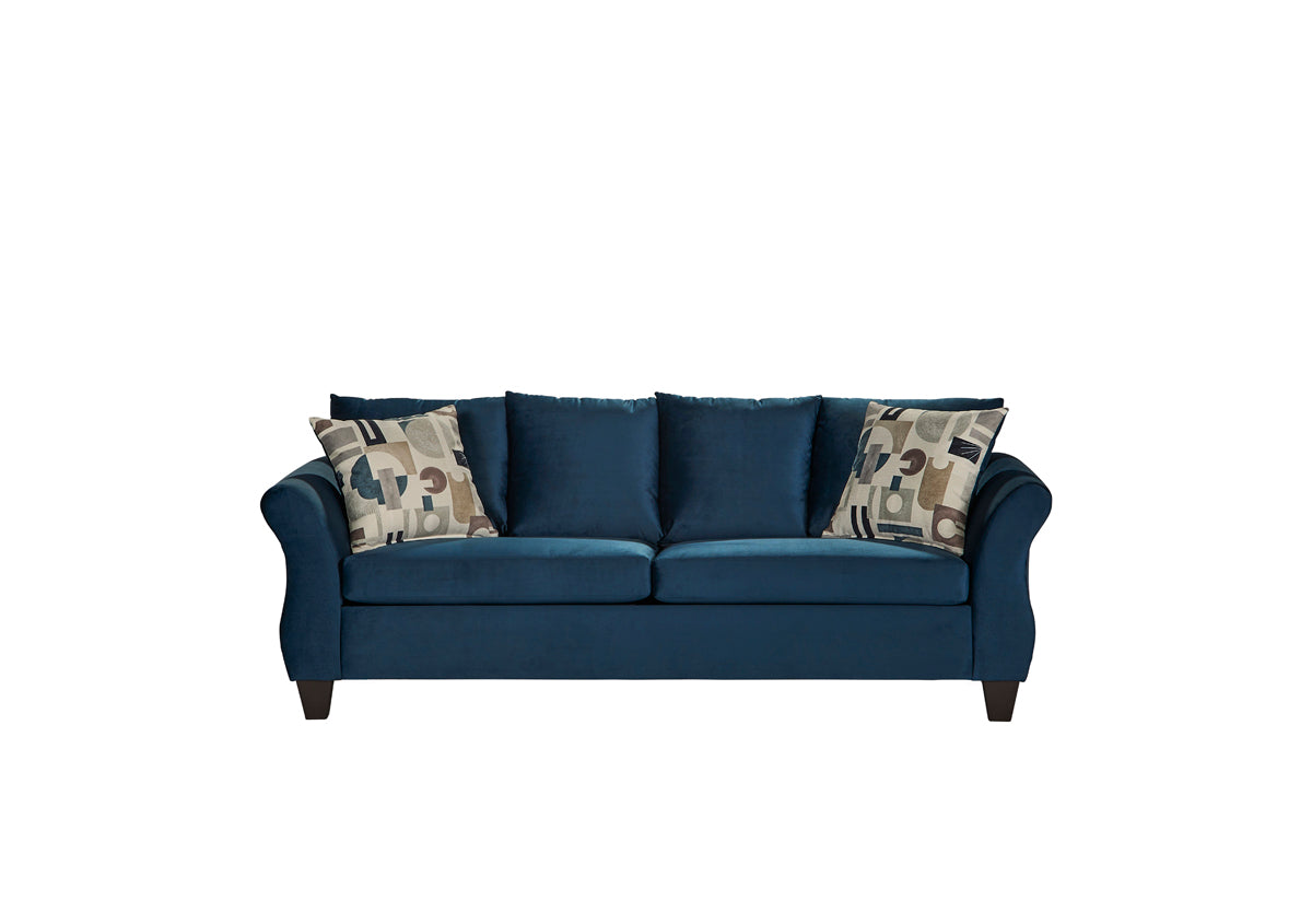 Josie Cobalt Navy Sofa and Loveseat