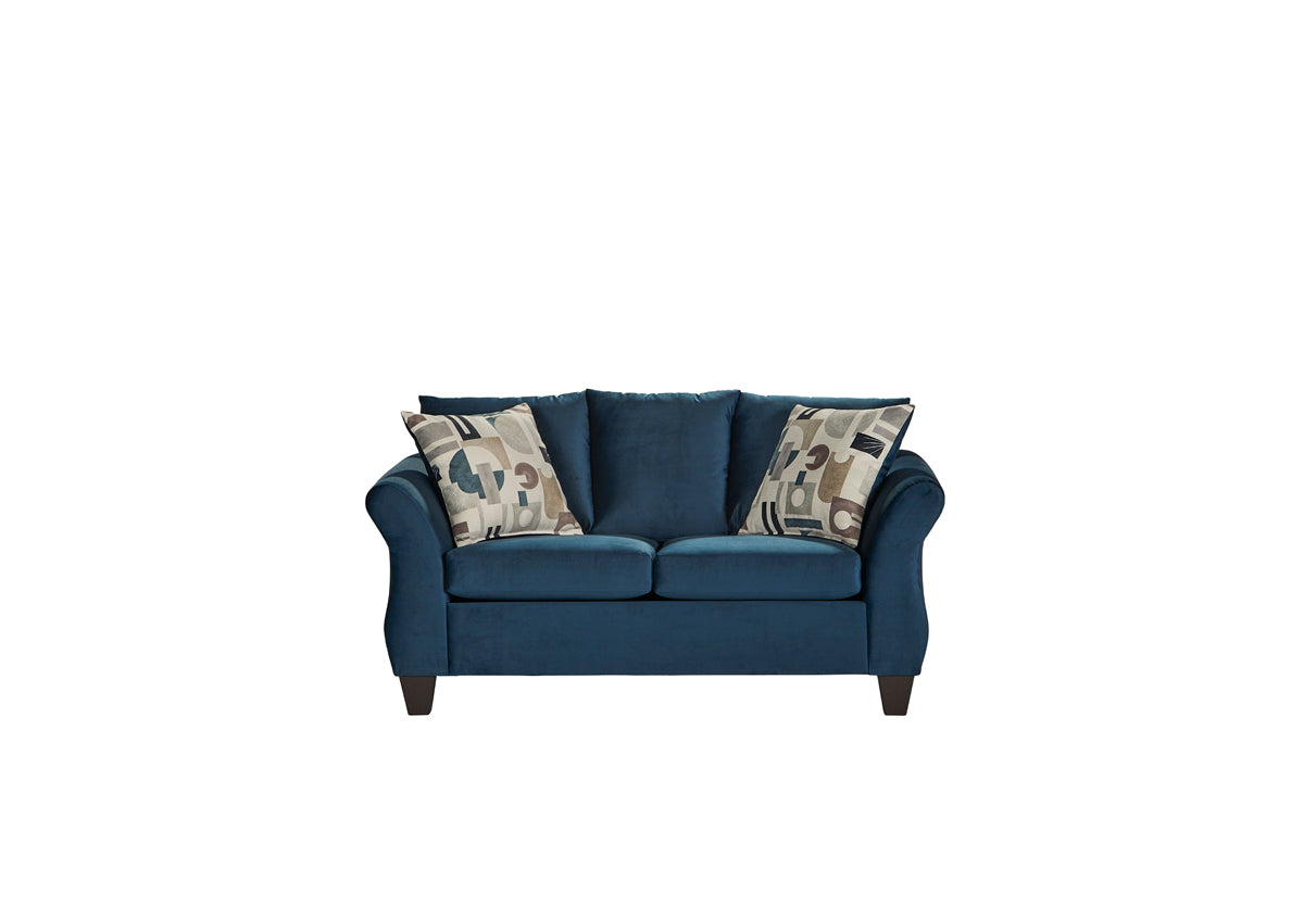 Josie Cobalt Navy Sofa and Loveseat