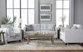 Cambric Performance Velvet Ivory Sofa and Loveseat