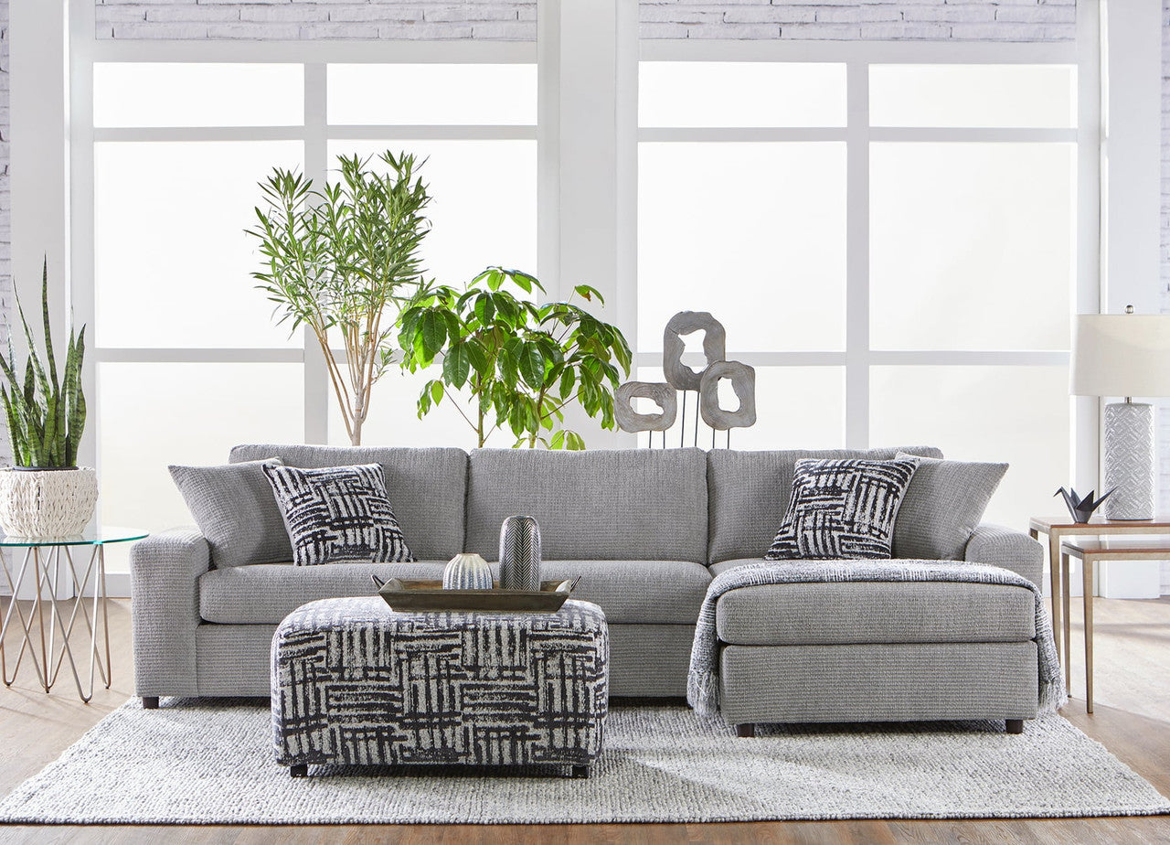 Bon Bon Shadow Gray Right Front Chaise Sofa