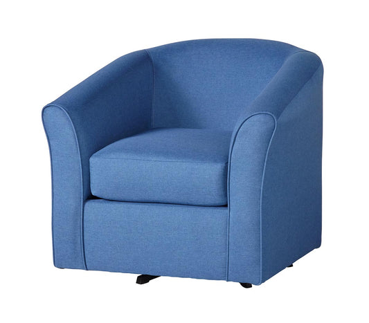 Denim Blue Swivel Accent Chair