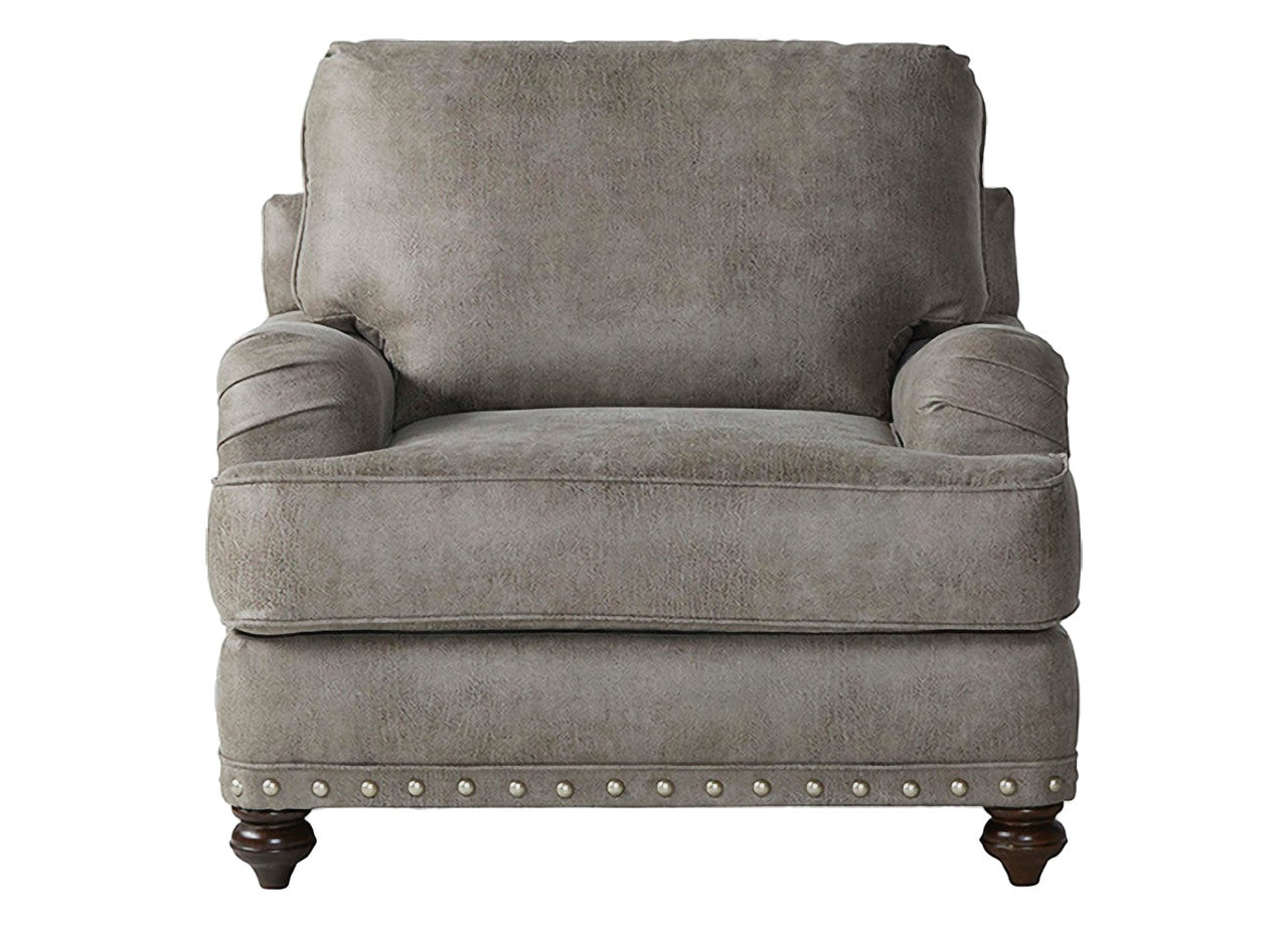 English Gray Accent Chair