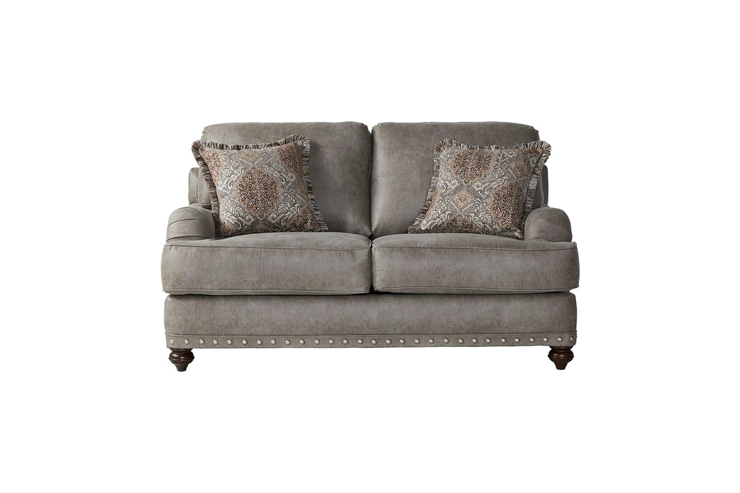 English Gray Sofa and Loveseat