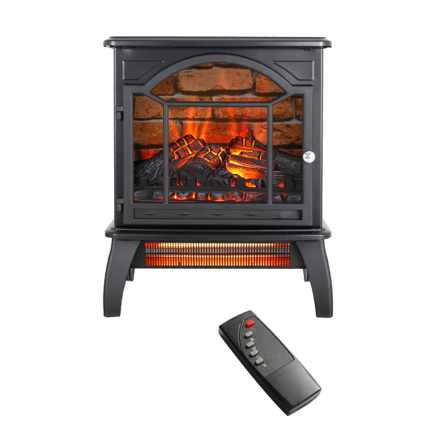 18 inch 3D  Flame Electric Infrared Quartz Fireplace Stove with remote control