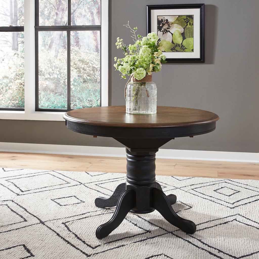 Liberty Carolina Crossing Butterfly Dining Table and Four Windsor Chairs