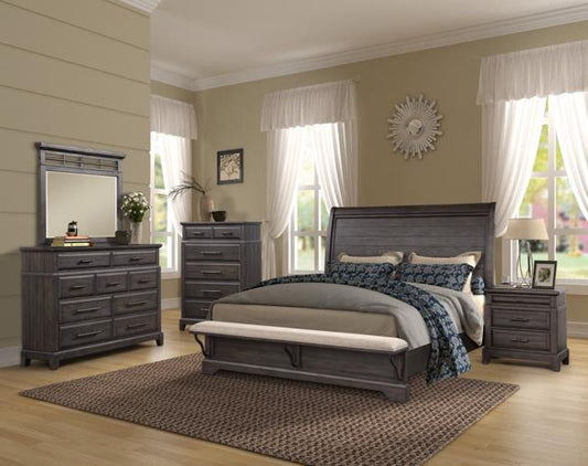 Farmhouse Bellamy Lane Coffee King Bedroom Set