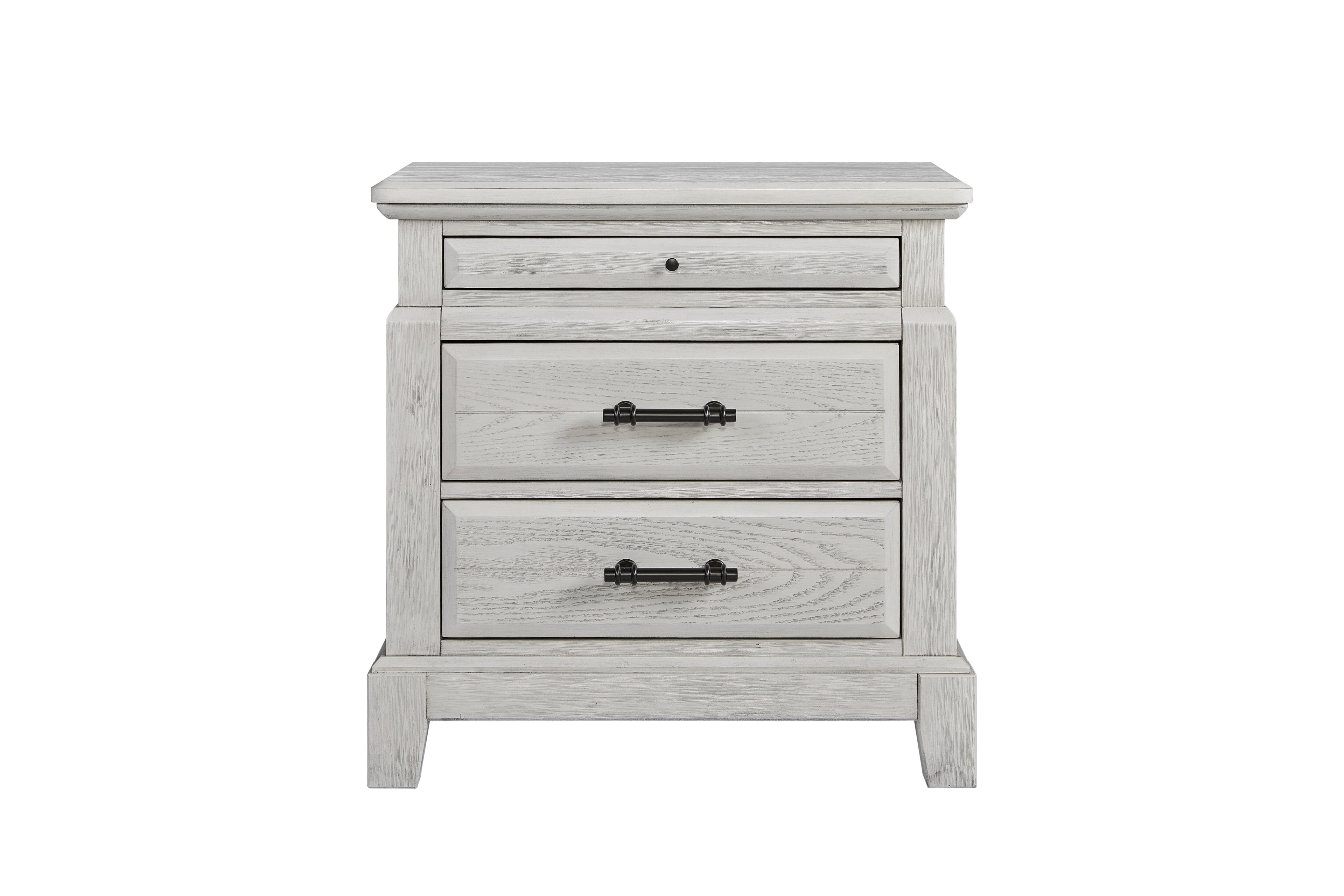 Farmhouse Bellamy Lane Whitewash King Bedroom Set