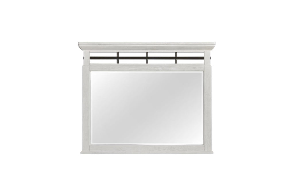 Farmhouse Bellamy Lane Whitewash Queen Size Bedroom Set