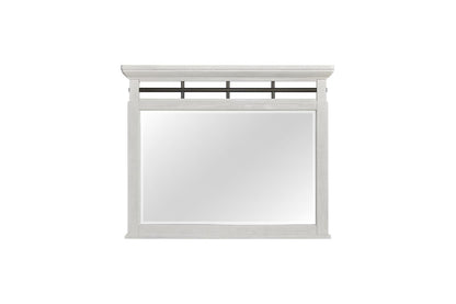 Farmhouse Bellamy Lane Whitewash Queen Size Bedroom Set
