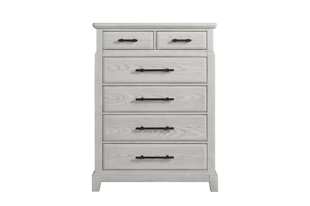 Farmhouse Bellamy Lane Whitewash Queen Size Bedroom Set