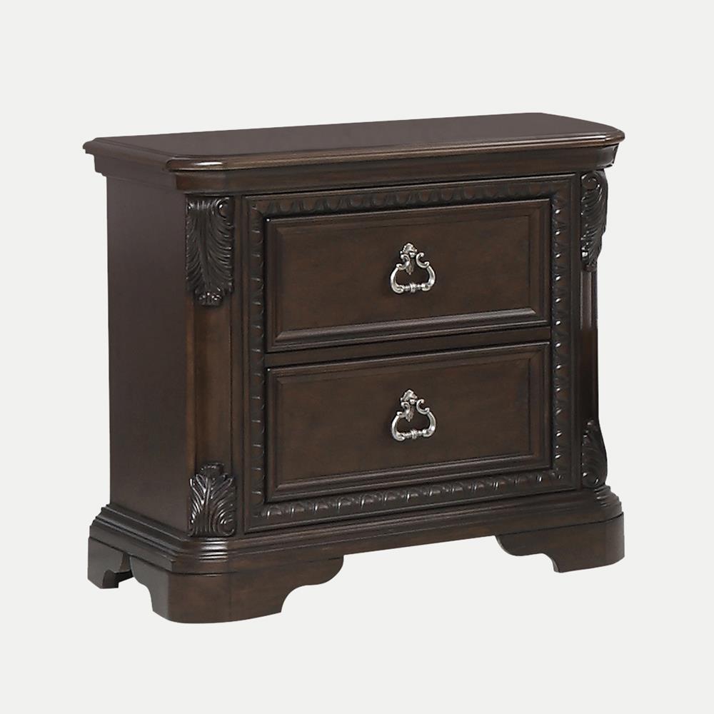 Closeout Coventry Brown Mansion Queen Size Bedroom Set