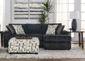 Charcoal Teddy Bear Chaise Sectional