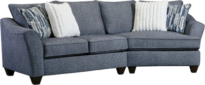 Peak Living Navy Cuddler Sofa