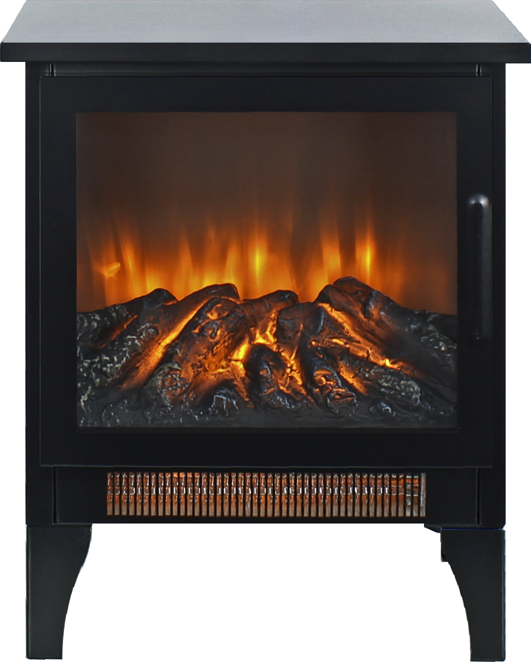 15 inch Freestanding Electric Fireplace Stove heater with 3D Flame effect