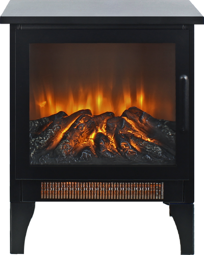 15 inch Freestanding Electric Fireplace Stove heater with 3D Flame effect