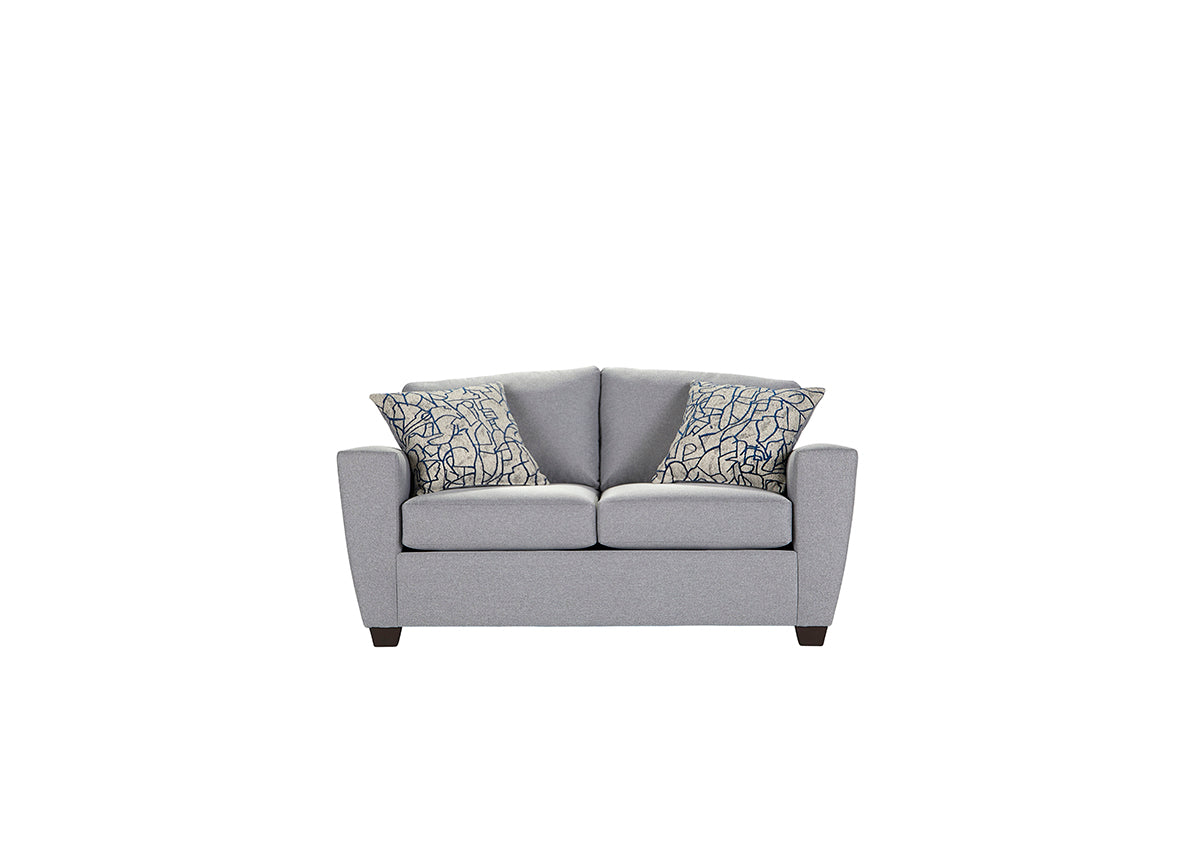 Layla Mist Blue and Indigo Sofa and Loveseat