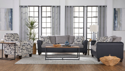 Two Tone Journey Pitch Sofa and Loveseat