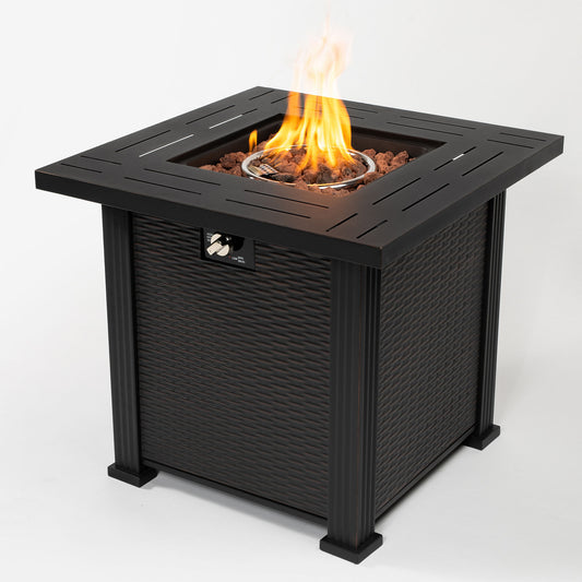 28inch Square Fire Pit Table